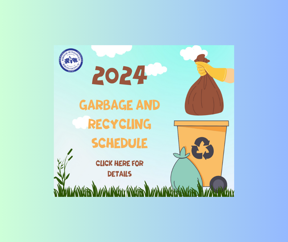 Garbage and Recycling Schedule Wallington NJ