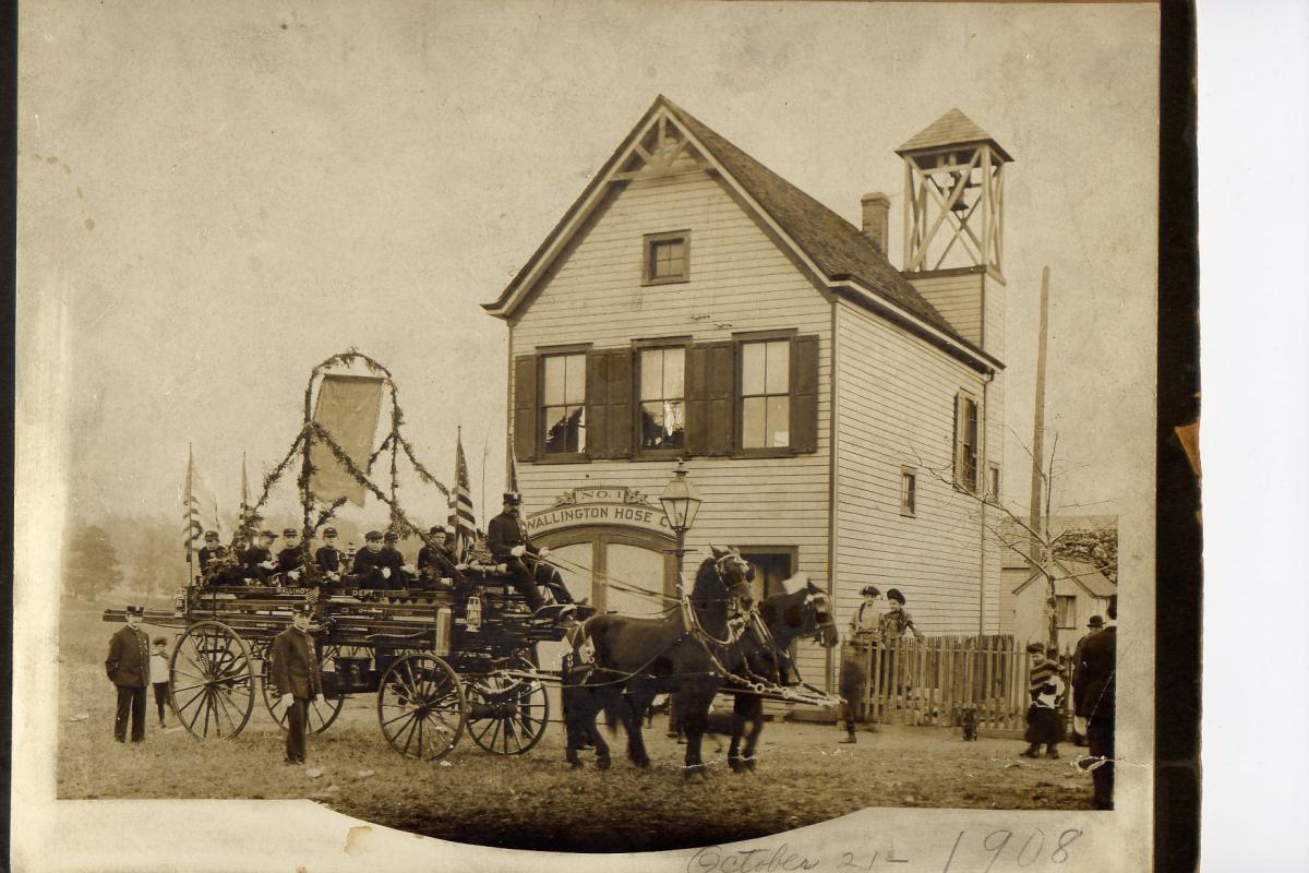 First known photos of Hose Co.1 taken Oct. 3, 1904 just before attending Passaic's Dundee Engine Co.2's parade and inspection. C