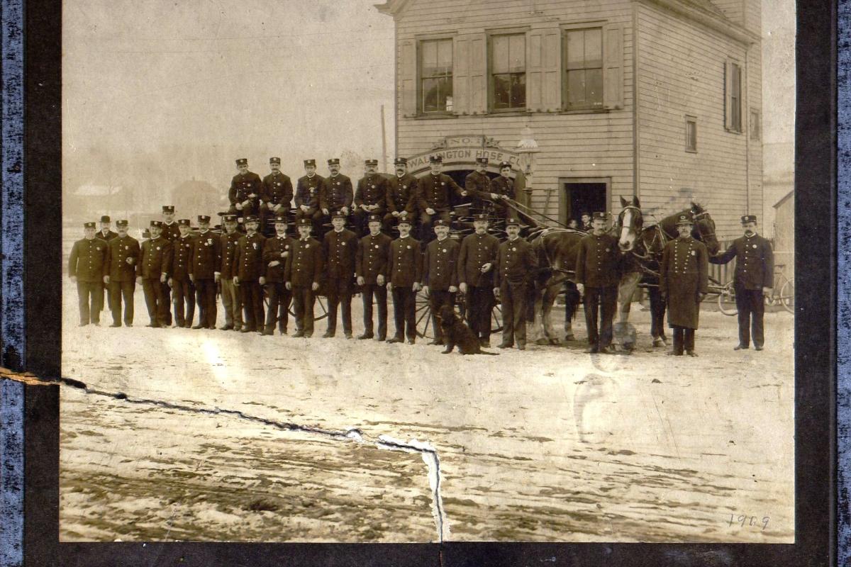 First known photos of Hose Co.1 taken Oct. 3, 1904 just before attending Passaic's Dundee Engine Co.2's parade and inspection.