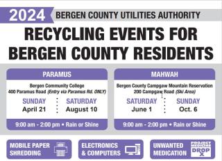 2024 BERGEN COUNTY RECYCLING EVENTS