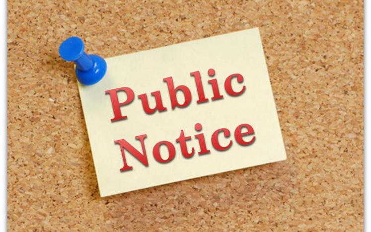 PUBLIC NOTICE